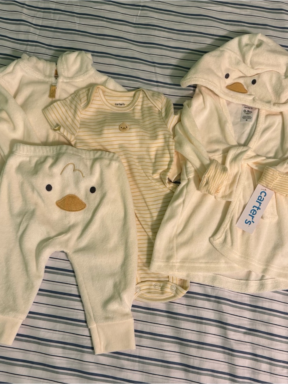Carter's NWT Cream Duck-Themed Baby One-Piece and Outfit Set